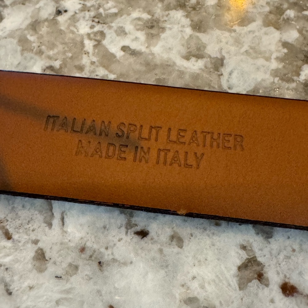 Florsheim Black and Brown Leather Belt - Picture 6 of 7